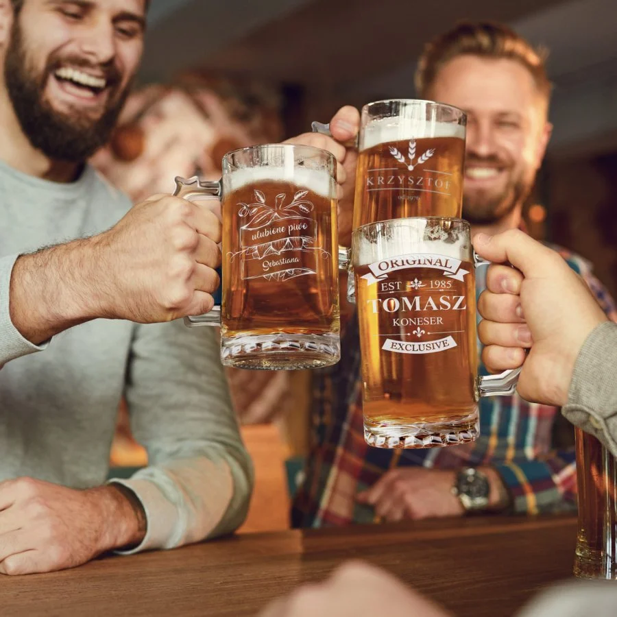 Kufel do piwa z grawerem