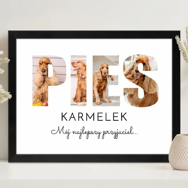 Personalizowany plakat z psem
